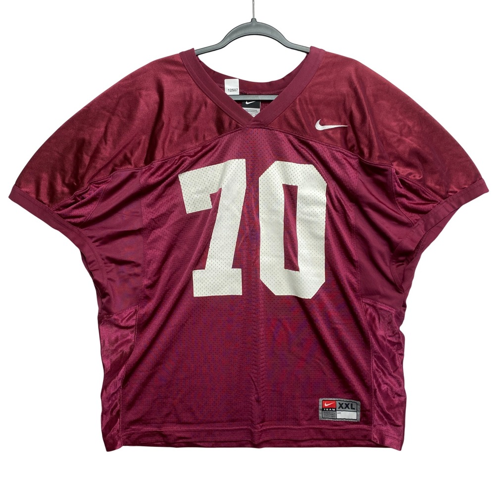Nike Jersey Mens XXL Maroon Team Sports Number 70 Mesh Athletic Top